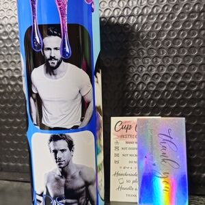 Blue and Black Custom Tumbler